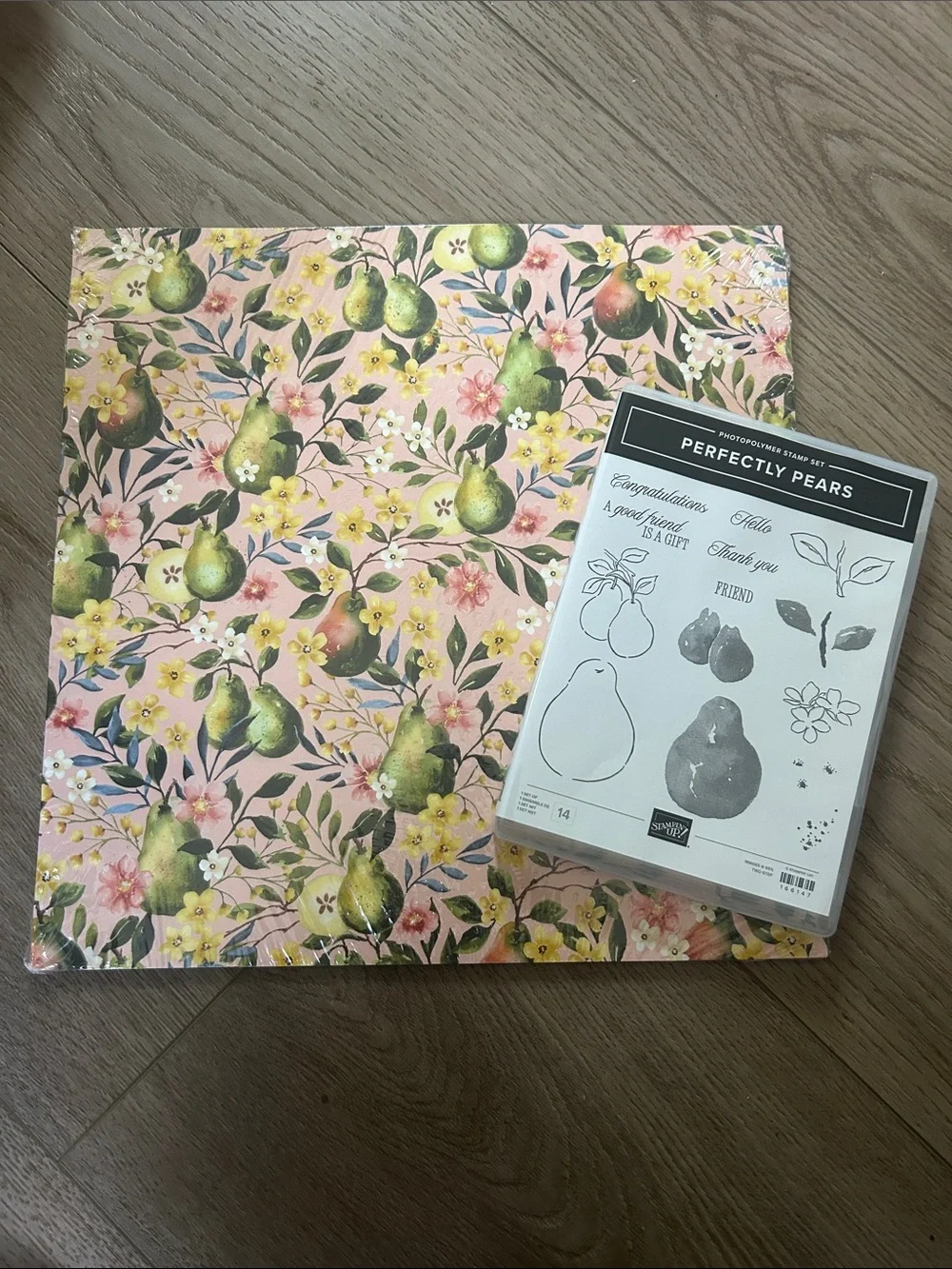 Stampin Up! Perfectly Pears Stamp set and Designer Series Paper